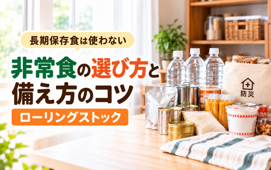 非常食の選び方と備え方のコツ-ローリングストック