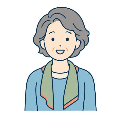 草抜きをご利用いただいた60代女性のお客さまイメージ
